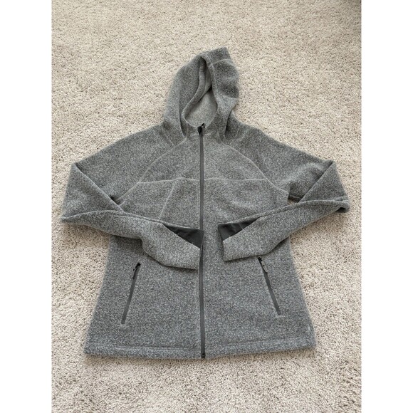 Smartwool Jacket Women’s L Gray Hudson Trail Full Zip Hoodie Sweater Wool Blend - Picture 1 of 9